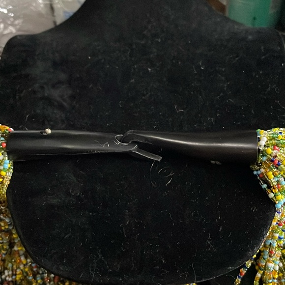 Multi Strand Glass Beaded Necklace - Picture 5 of 7